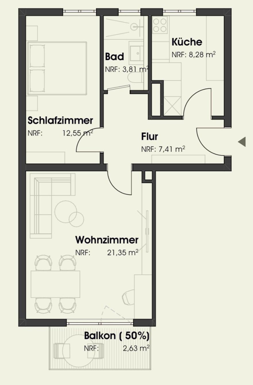 New-York Appartment, 2 Zimmer, Zentral Naehe Bahnhof Wilhelmshoehe Kassel Dış mekan fotoğraf